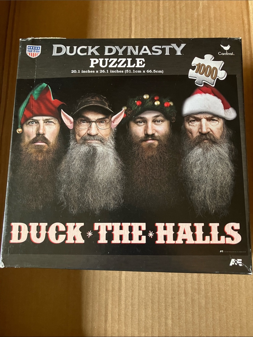 Duck Dynasty 'Duck the Halls' 1000-Piece Puzzle - Black